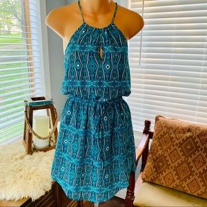 FOREVER 21 soft silky short—turquoise dress! NEW